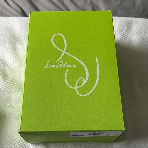 Sam Edelman Layla Blue Suede Sneakers size 8M - Picture 12 of 13